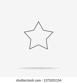 Star icon. Vector concept illustration for design.