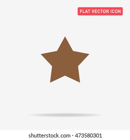 Star icon. Vector concept illustration for design.