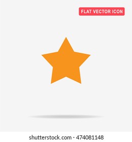 Star icon. Vector concept illustration for design.