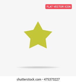 Star icon. Vector concept illustration for design.
