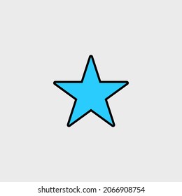Star icon vector for design 