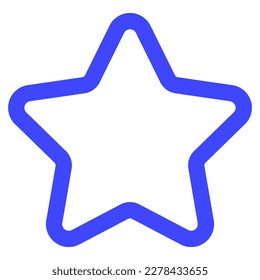 Estilo de línea de diseño de vector de icono de estrella