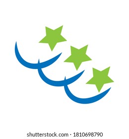 Ilustración de diseño de vectores de icono de estrella