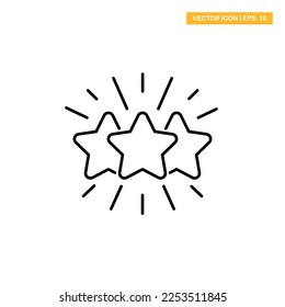 ilustración de diseño de vector de icono de estrella