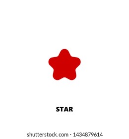 star icon. star vector design. sign design. red color