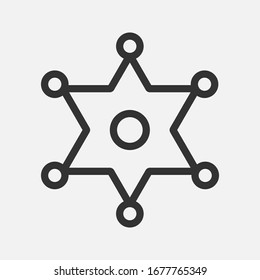 star icon vector design template on background