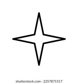 Sternsymbol, Vektordesign-Vorlage auf weißem Hintergrund
