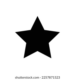 plantilla de diseño de vector de icono de estrella en fondo blanco