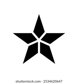 Star icon vector design template on white background in trendy flat style