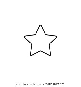 Star icon vector. EPS 10 editable vector