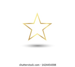 Star Icon vector eps10. Simple flat symbol. Star flat design  web site, mobile app, logo on white background.  illustration - Vector 