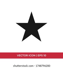 Star icon vector. Favorite sign