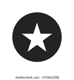 Star icon vector. Favorite sign
