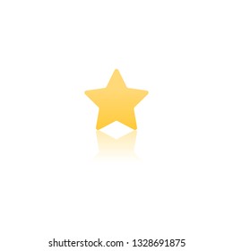 Star icon. Vector flat design
