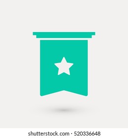 star icon vector, flat design best vector icon