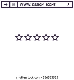 Star Icon Vector flat design style