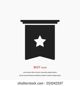 star icon vector, flat design best vector icon