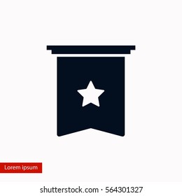 star icon vector, flat design best vector icon