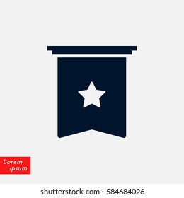 star icon vector, flat design best vector icon