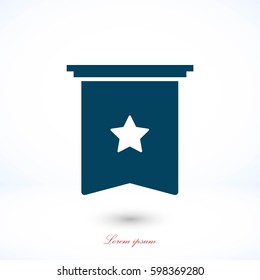 star icon vector, flat design best vector icon