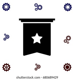 star icon vector, flat design best vector icon