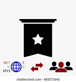star icon vector, flat design best vector icon