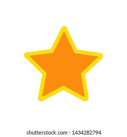 Star icon vector. Flat illustration of Star vector symbol for web isolated on white background