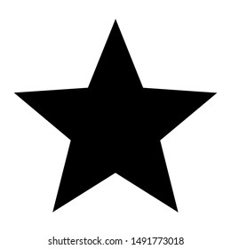 star icon vector flat style