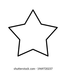 Star icon vector flat in trendy design color editable