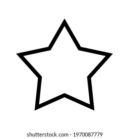 Star icon vector flat in trendy design color editable