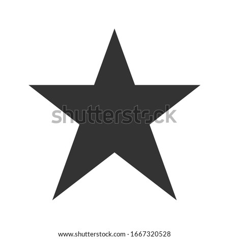	
Star icon vector flat in trendy design