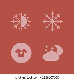 star icon. star vector icons set snowflake, t shirt star, night and snowflake sun