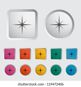 Star icon. Vector illustration.