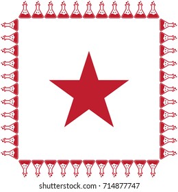 Star icon, vector illustration