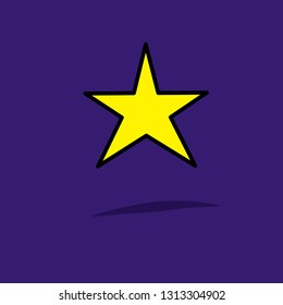 Star icon vector illustration, icon of star background