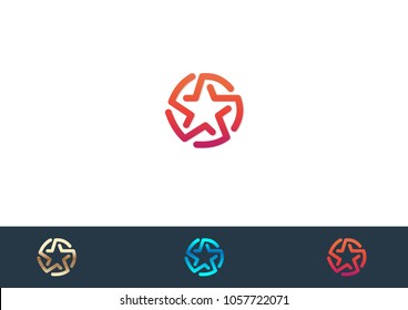 Star icon vector illustration design logo