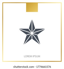 icono de estrella. Ilustración del vector EPS 10.