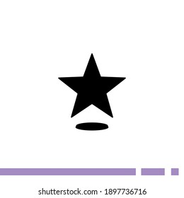 icono de estrella. Ilustración del vector EPS 10.