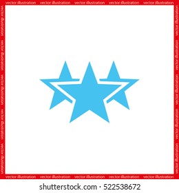 star icon vector illustration eps10. Isolated badge for website or app - stock infographics