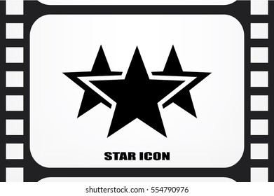 star icon vector illustration eps10. Isolated badge for website or app - stock infographics.