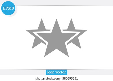 star icon vector illustration eps10. Isolated badge for website or app - stock infographics.