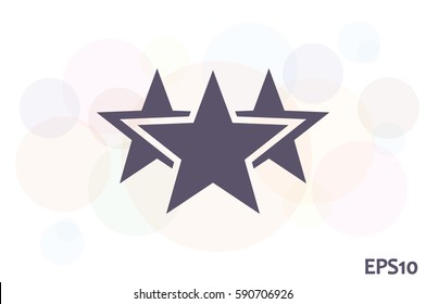 icono estrella ilustración vectorial eps10. Insignia aislada para sitio web o aplicación - infografías de stock.