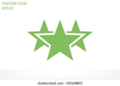 star icon vector illustration eps10. Isolated badge for website or app - stock infographics.