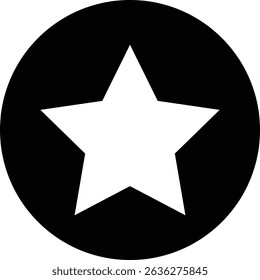 Star icon vector illustration isolated on transparent background