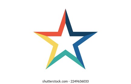 Star icon vector illustration. line star icon vector illustration 