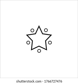 plantilla de logotipo de ilustración de icono estrella