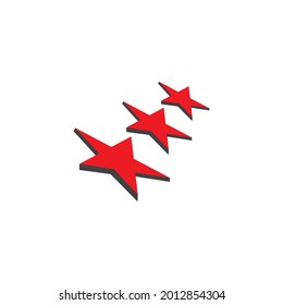 Diseño del logotipo de la ilustración del vector de icono de estrella
