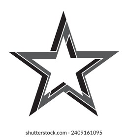 Sternsymbol, Vektorgrafik-Logo-Design