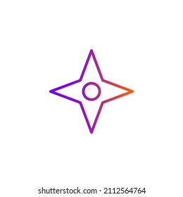 Icono de estrella. Ilustración vectorial para concepto móvil y diseño web.