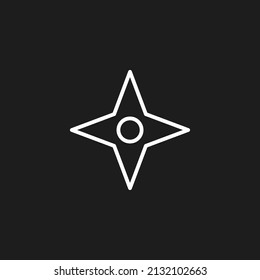 Icono de estrella. Ilustración vectorial para concepto móvil y diseño web.